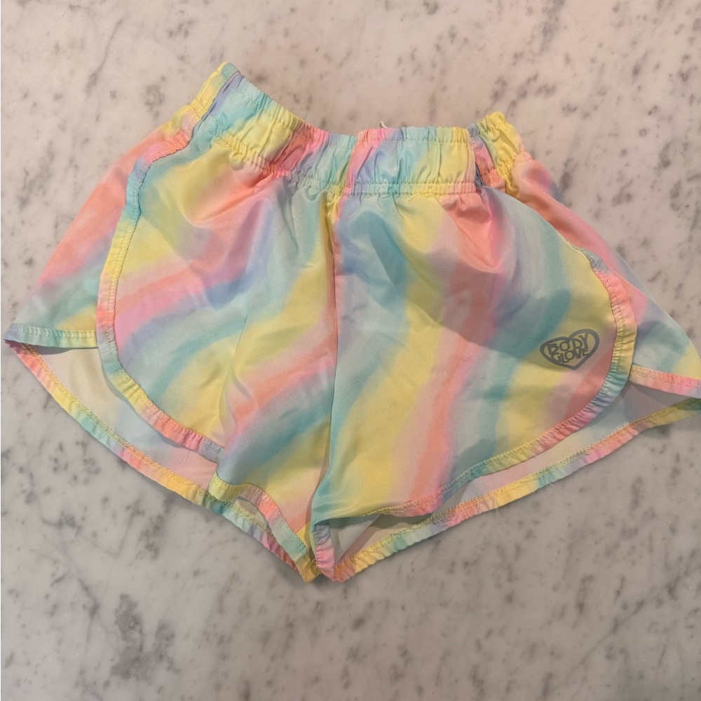 Body glove girls size 7 pastel athletic shorts